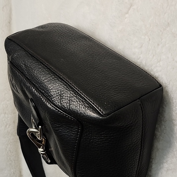 Dooney&Bourke YK2 Pebble Grain Small Logo Lock  Leather Hobo/ Shoulde Bag - Picture 12 of 16